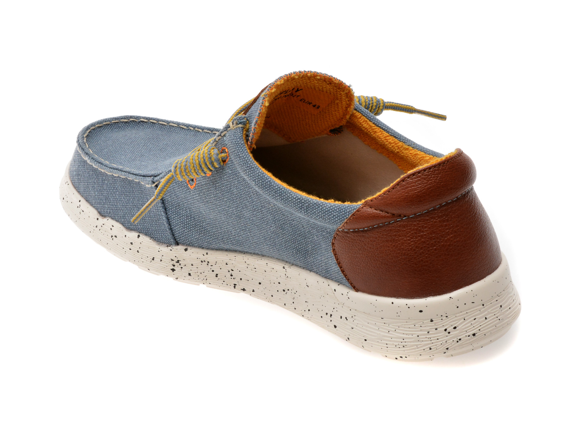 Mocasini REPLAY albastri, MM1201T, din material textil