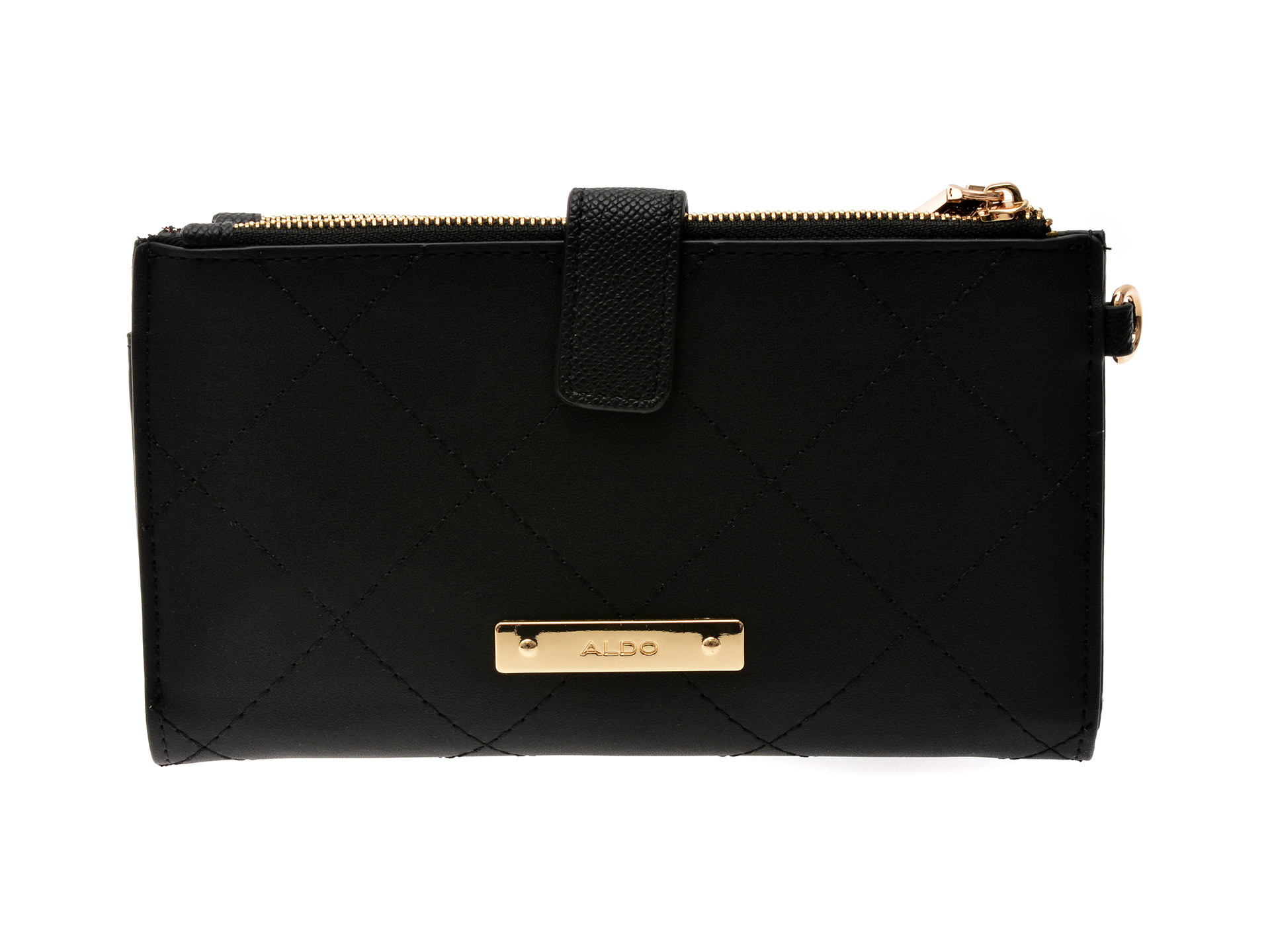 Portofel ALDO negru, RORBAG 001, din piele ecologica