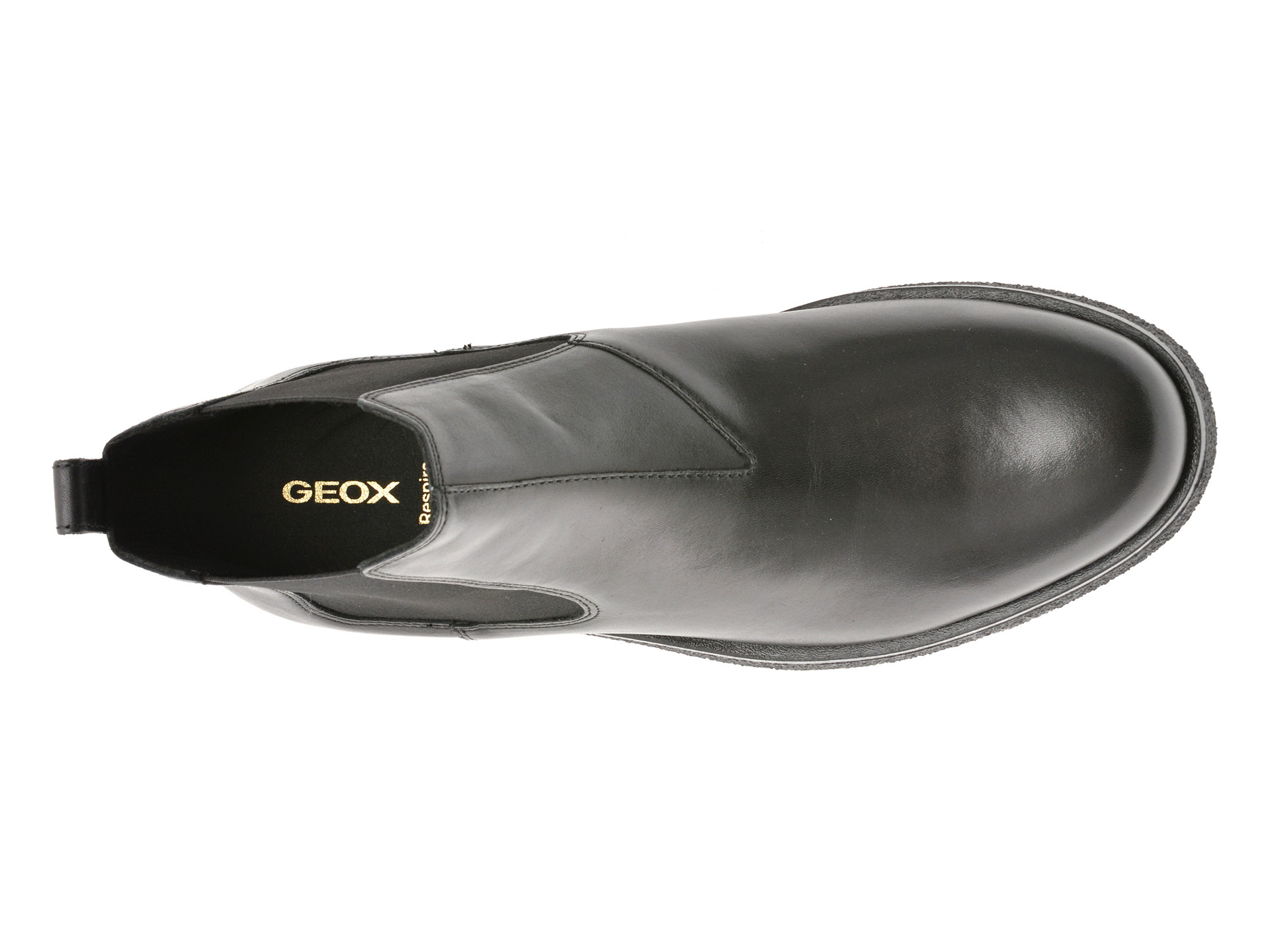 Ghete GEOX negre, U2658A, din piele naturala