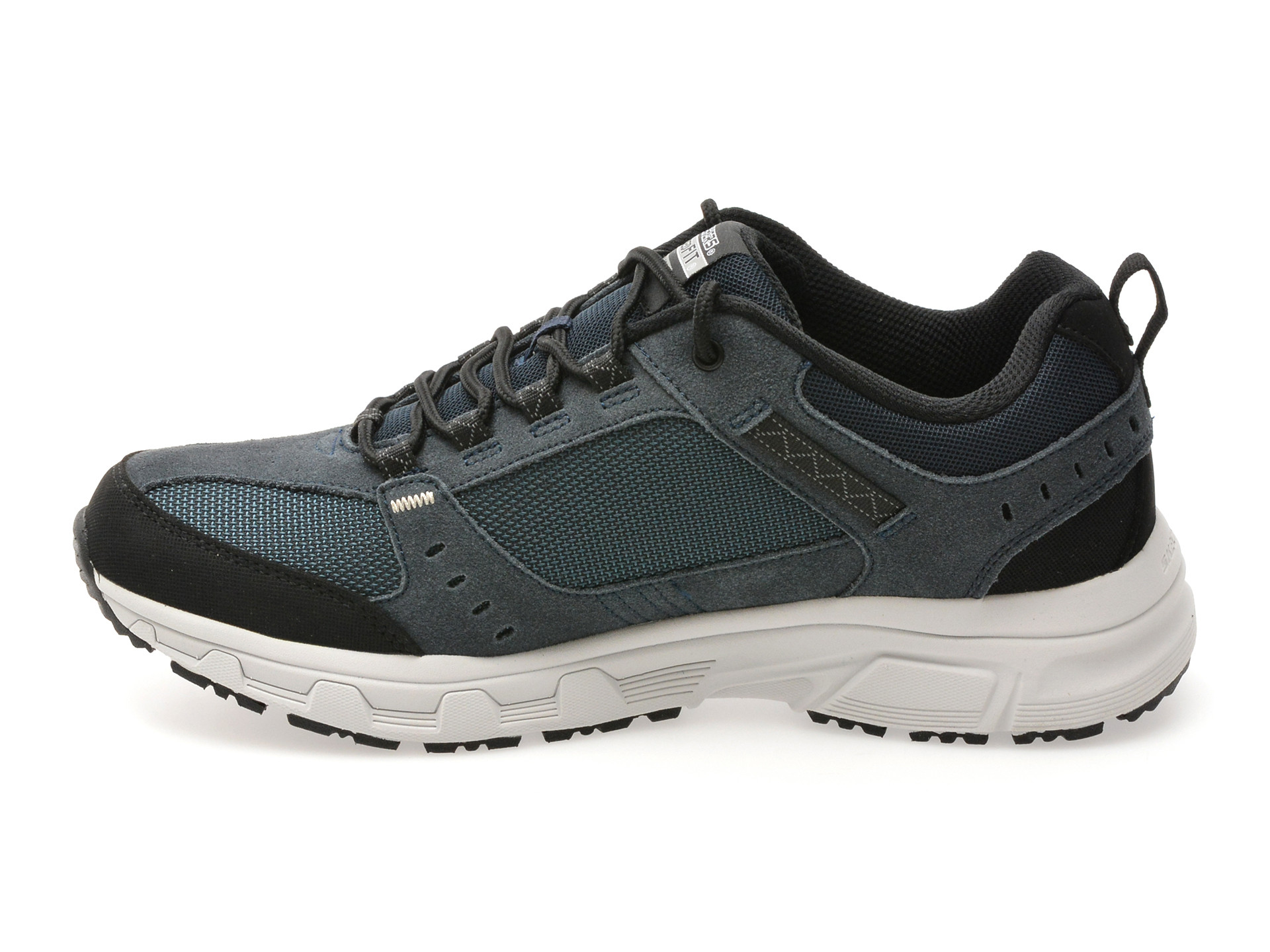 Pantofi sport SKECHERS bleumarin, OAK CANYON, din material textil si piele naturala