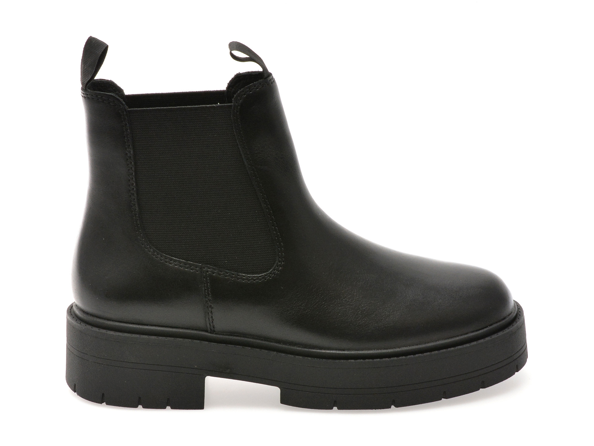 Ghete GEOX negre, D56VDA, din piele naturala