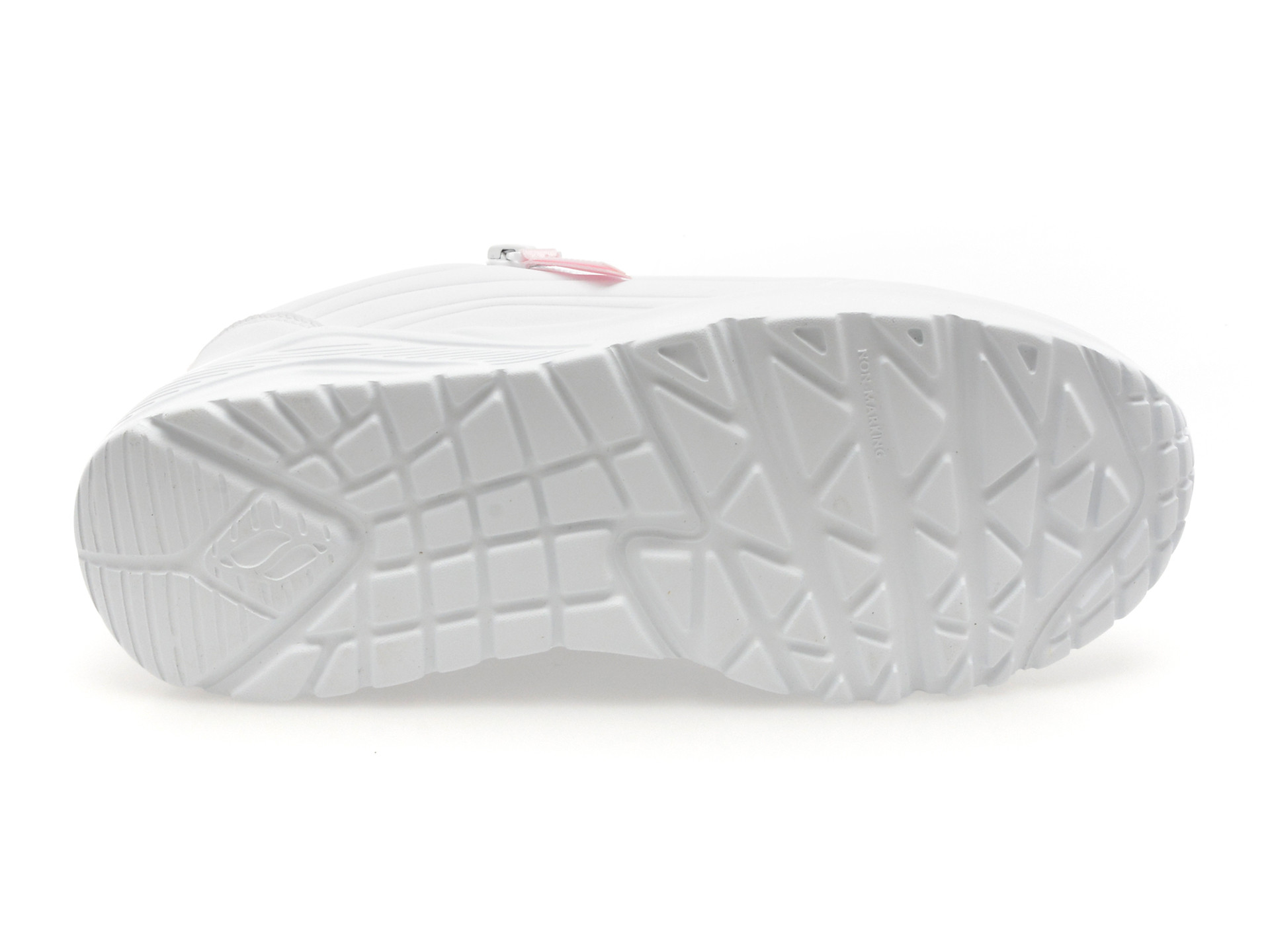Pantofi sport SKECHERS albi, UNO LITE, din piele ecologica