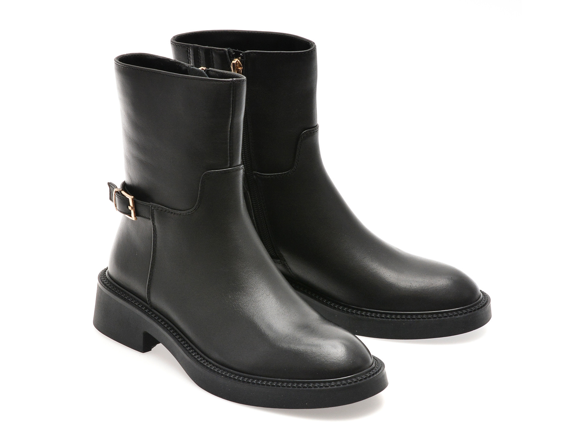 Ghete ALDO negre, B526, din piele naturala