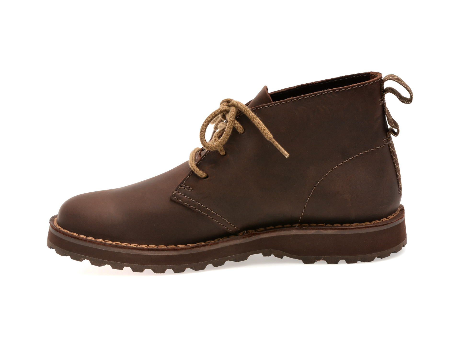 Ghete CLARKS maro, SOLSBURY DB, din piele naturala