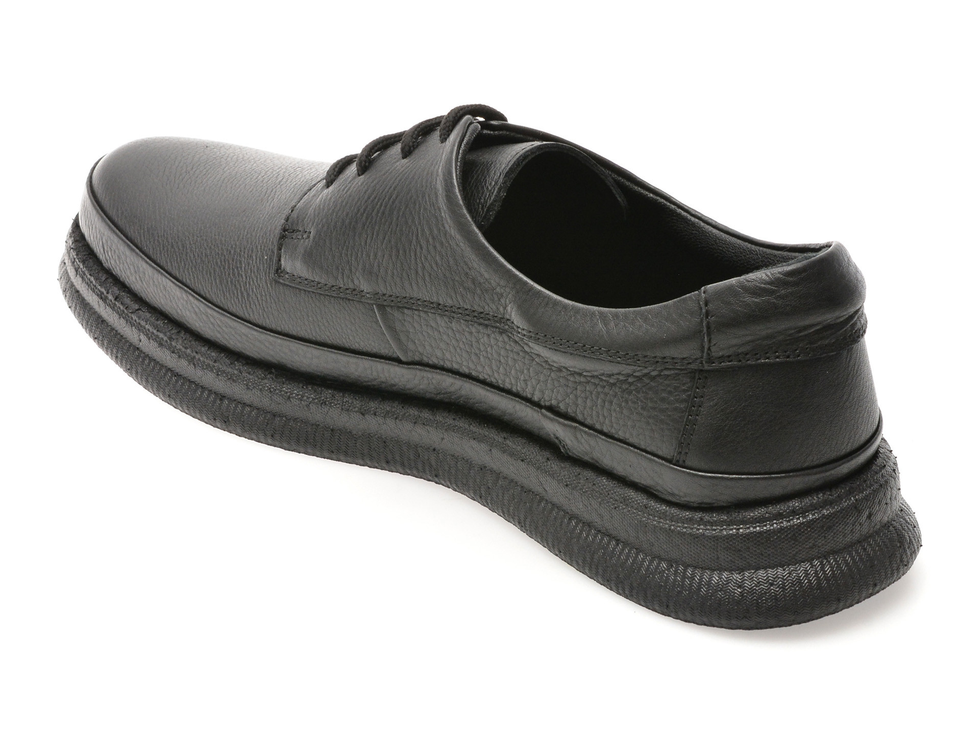 Pantofi OTTER negri, DD506, din piele naturala