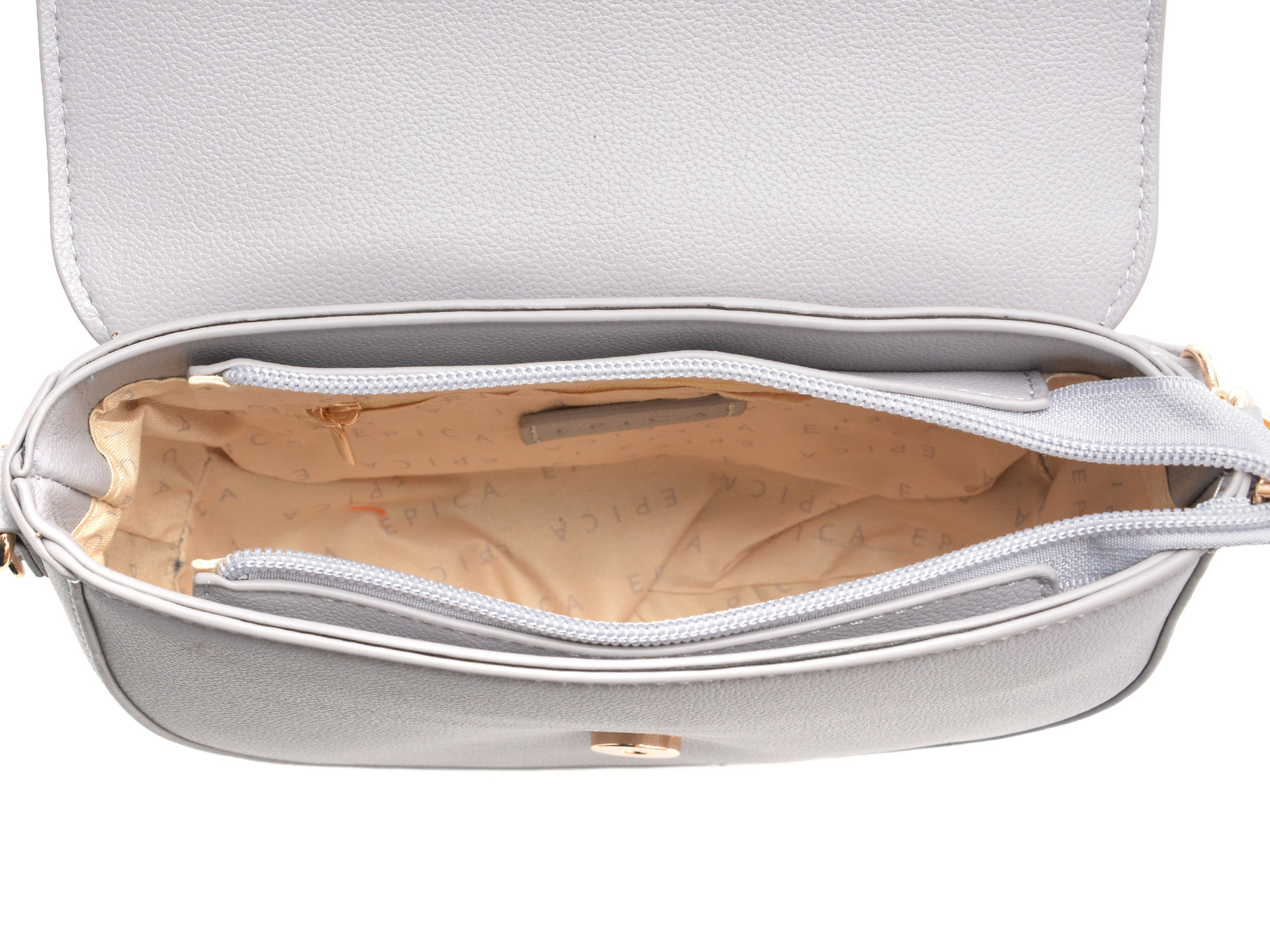 Geanta EPICA gri, 311, din piele ecologica