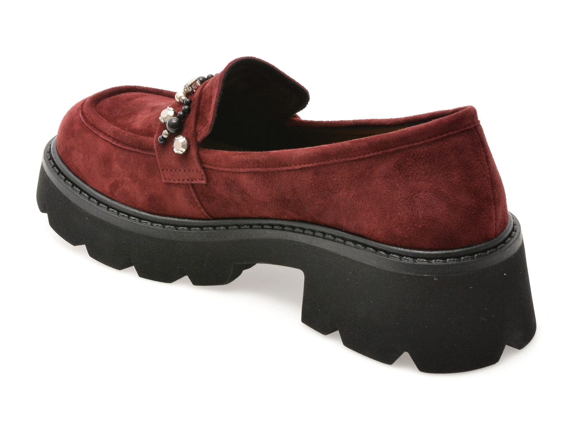 Mocasini EPICA visinii, P481, din piele intoarsa