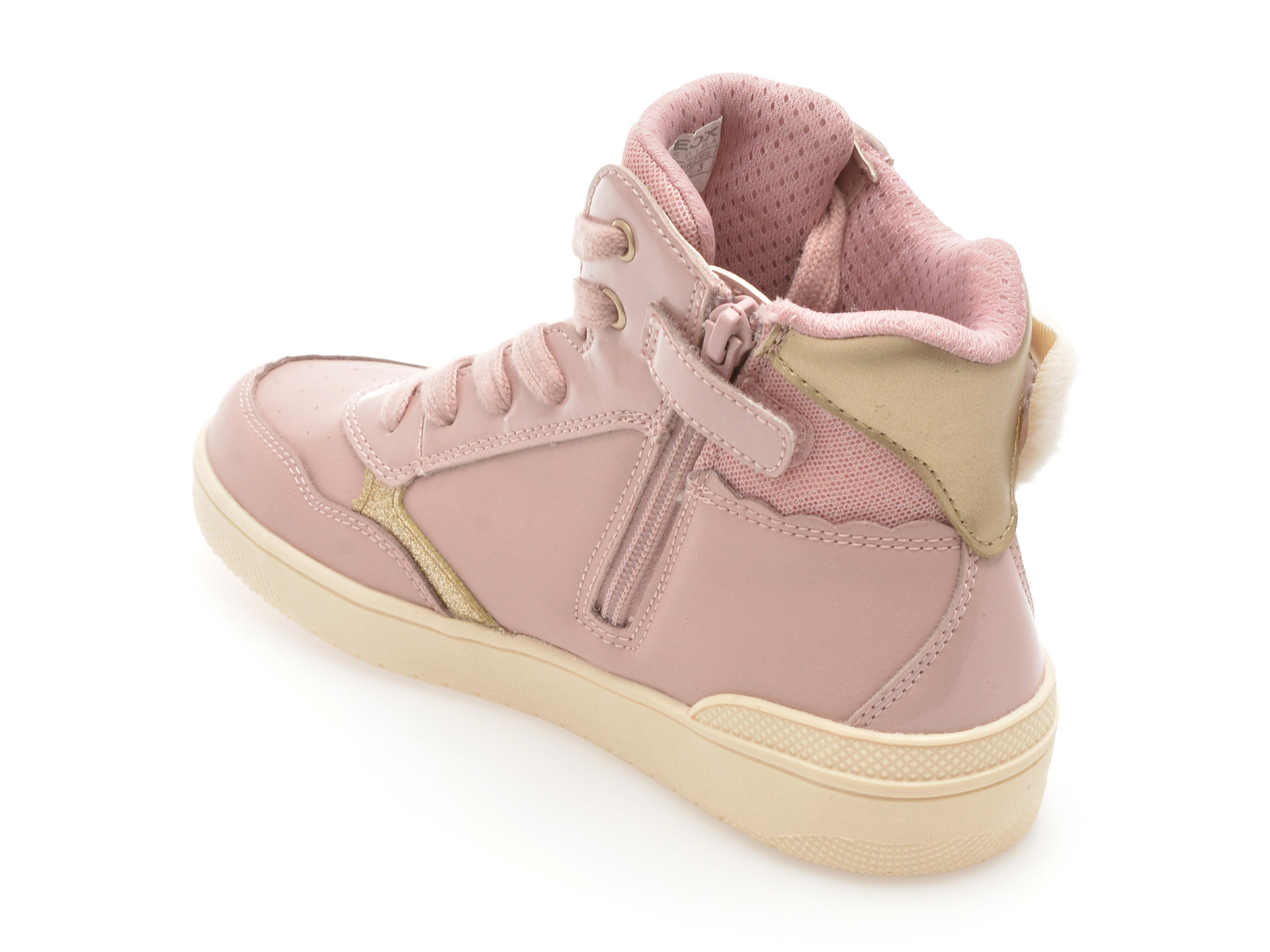 Ghete GEOX roz, J56HXE, din piele ecologica