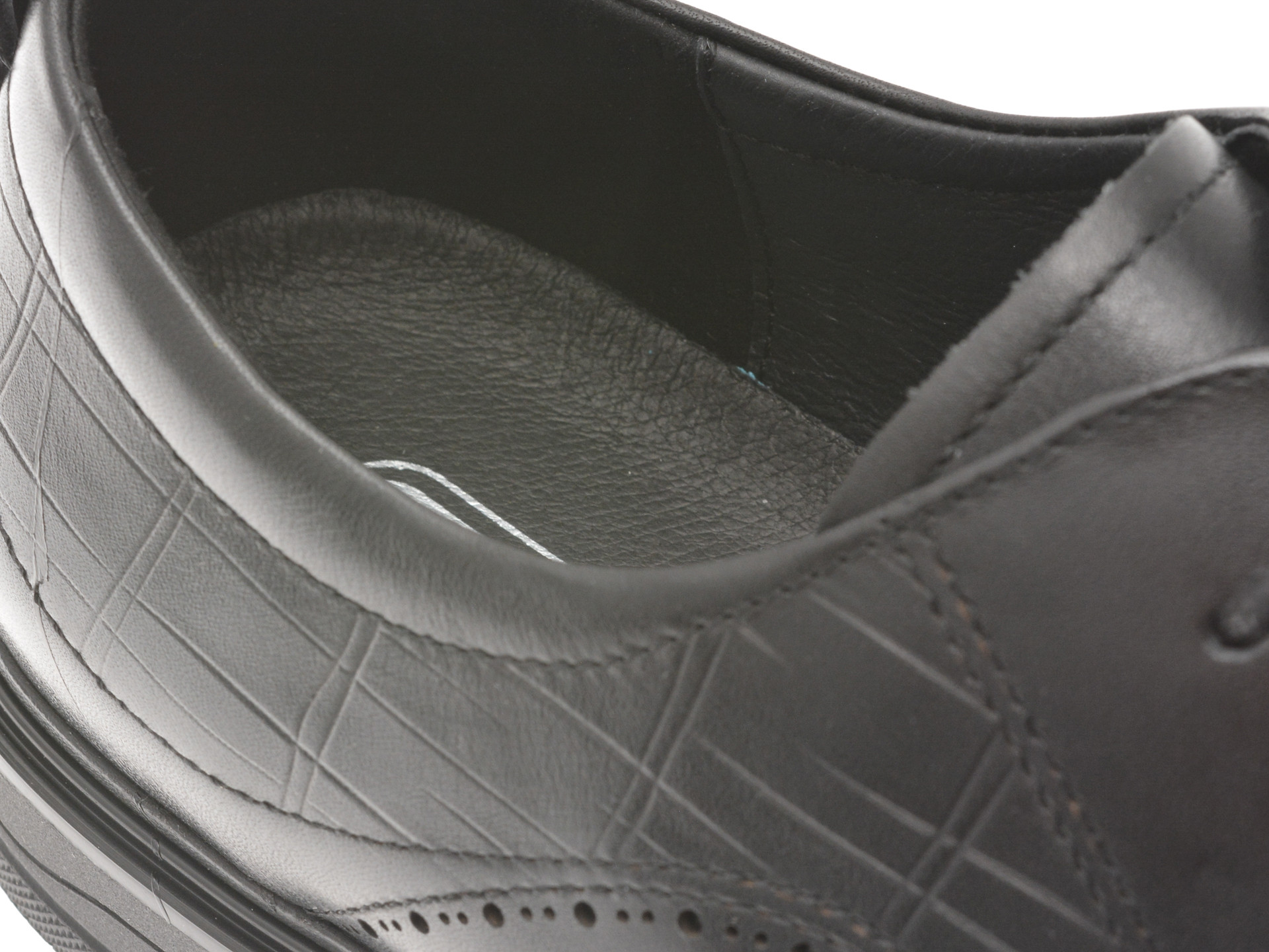 Pantofi OTTER negri, T8008, din piele naturala