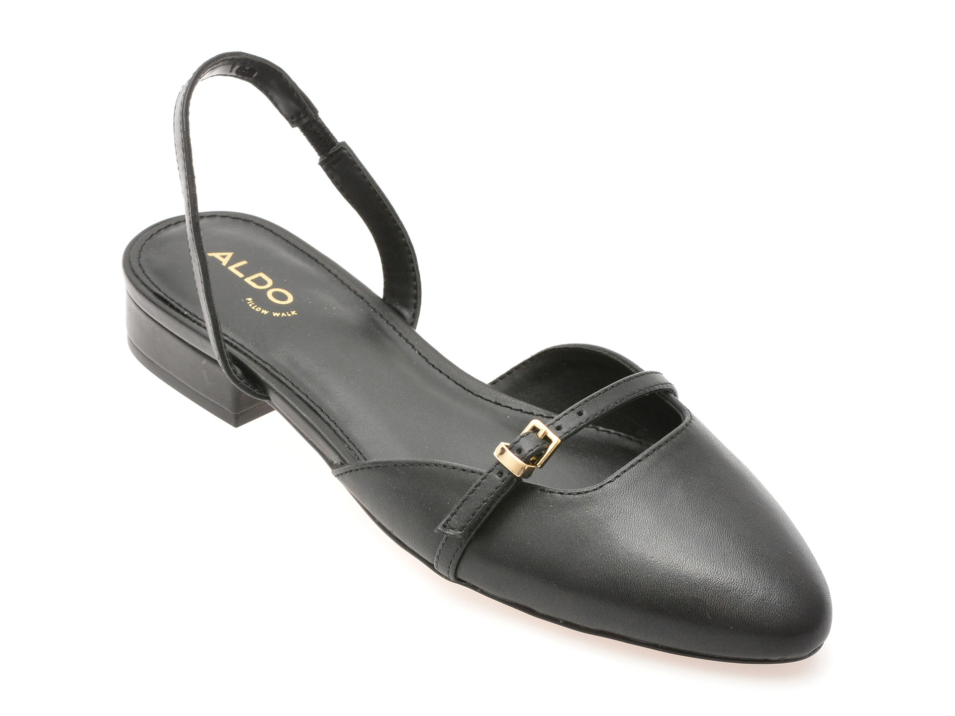 Pantofi ALDO negri, FLINTSTONE 001, din piele naturala