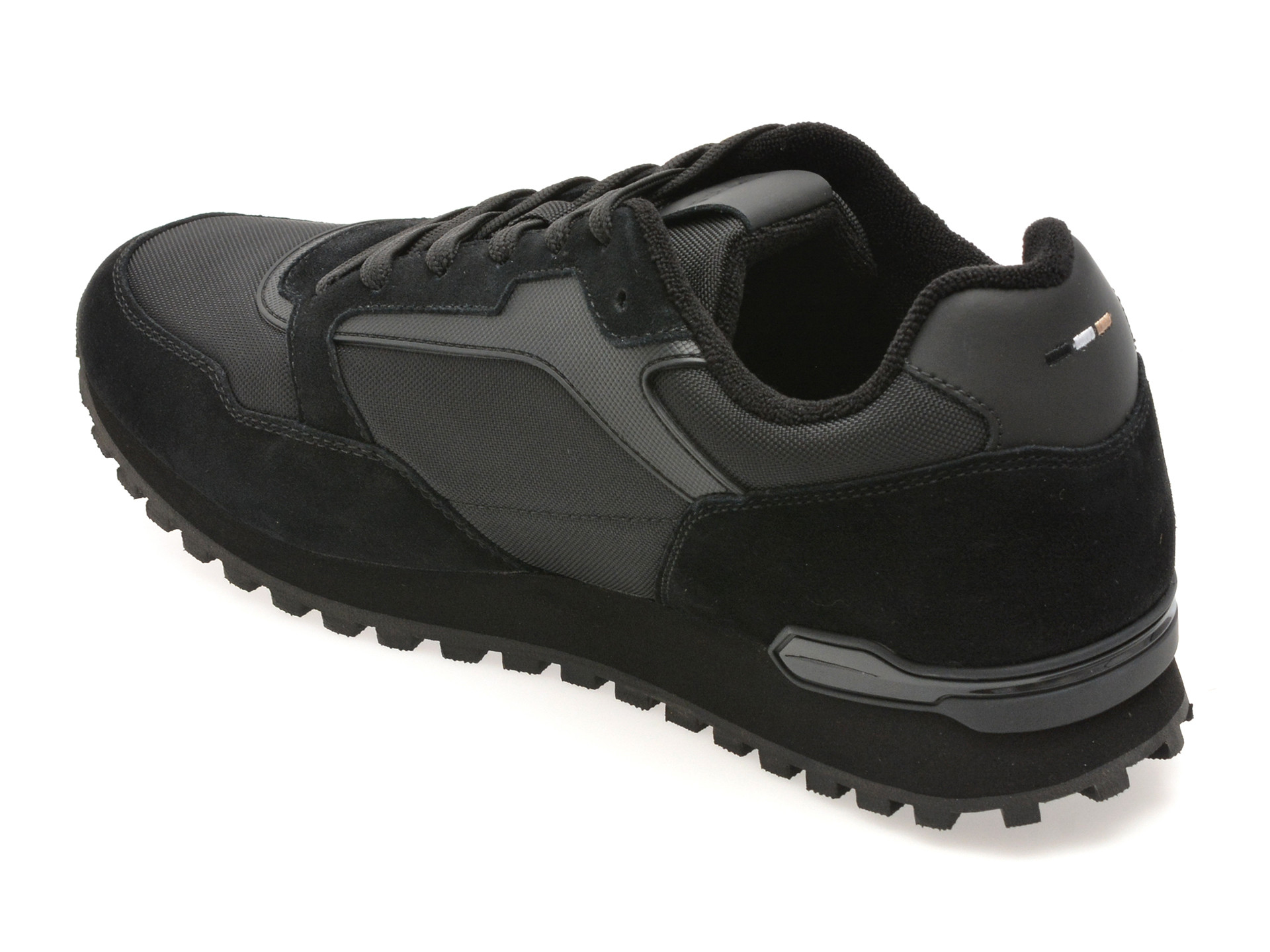 Pantofi sport BOSS negri, 3221, din material textil