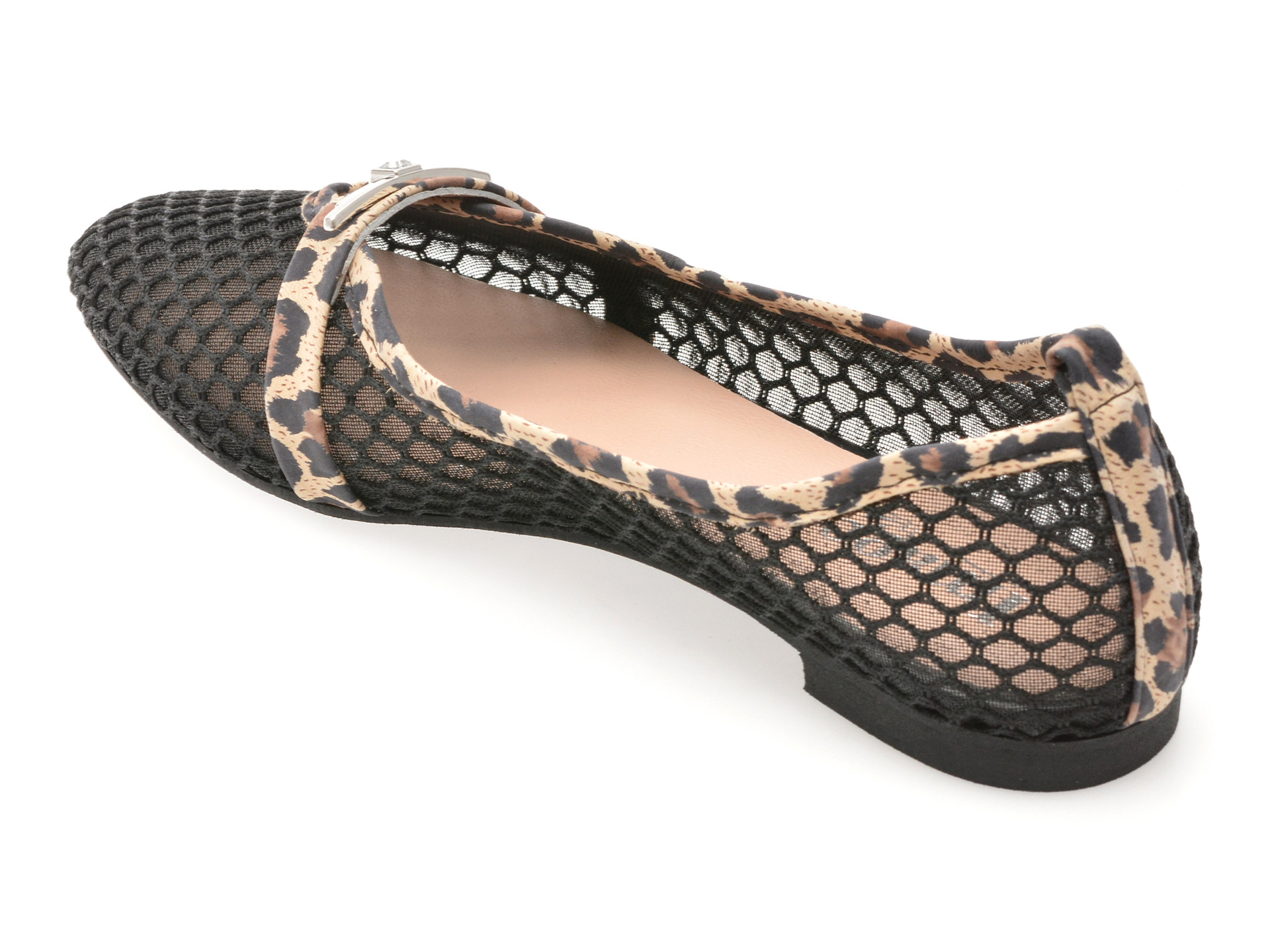 Balerini IMAGE negri, 4411581, din material textil