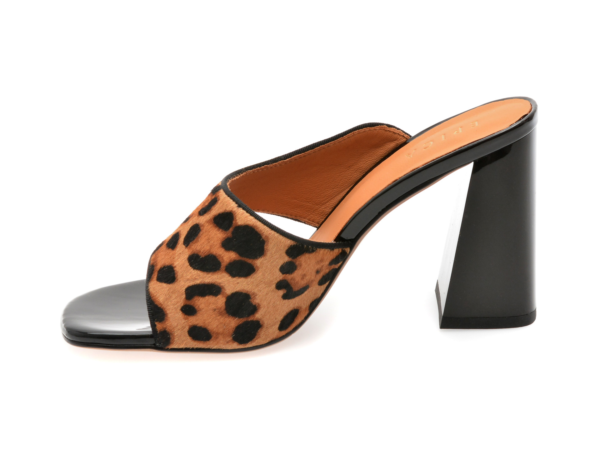 Papuci EPICA maro, 71893, din piele naturala