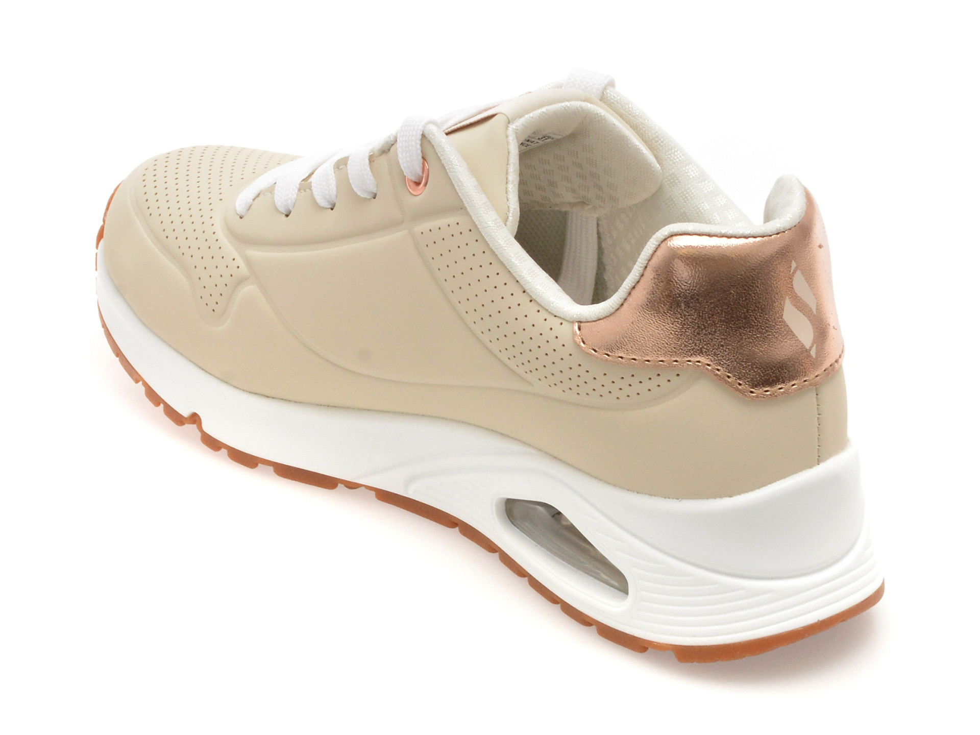 Pantofi sport SKECHERS bej, UNO GEN, din piele ecologica