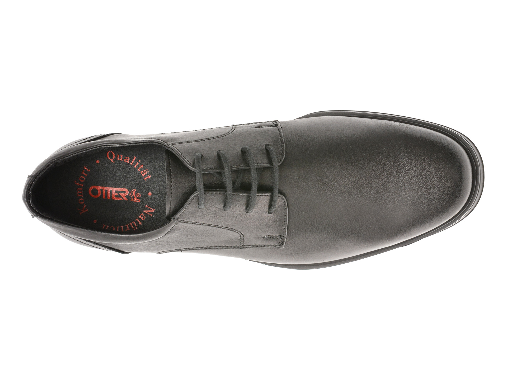 Pantofi OTTER negri, E300, din piele naturala