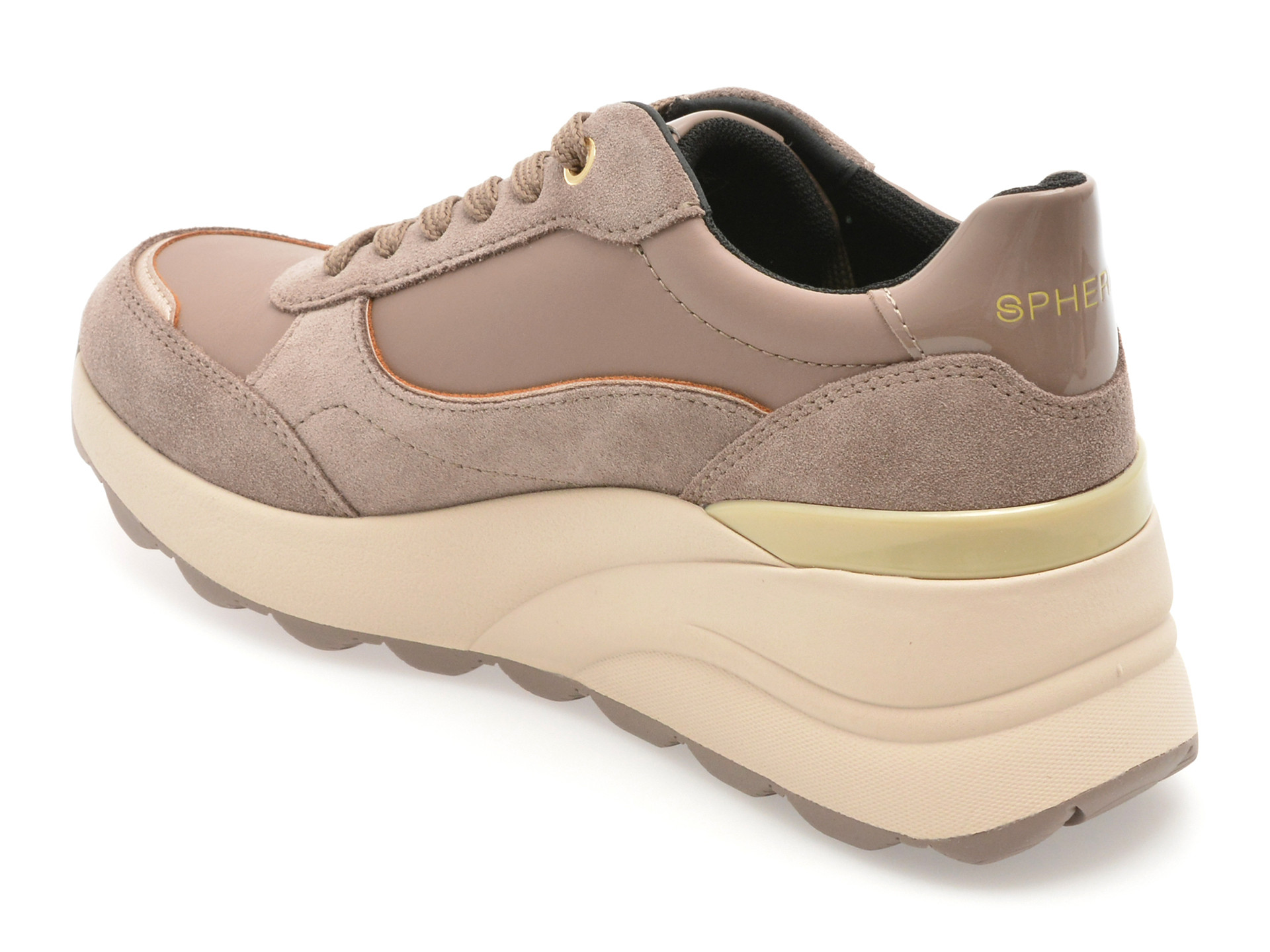 Pantofi sport GEOX gri, D45WAA, din piele intoarsa