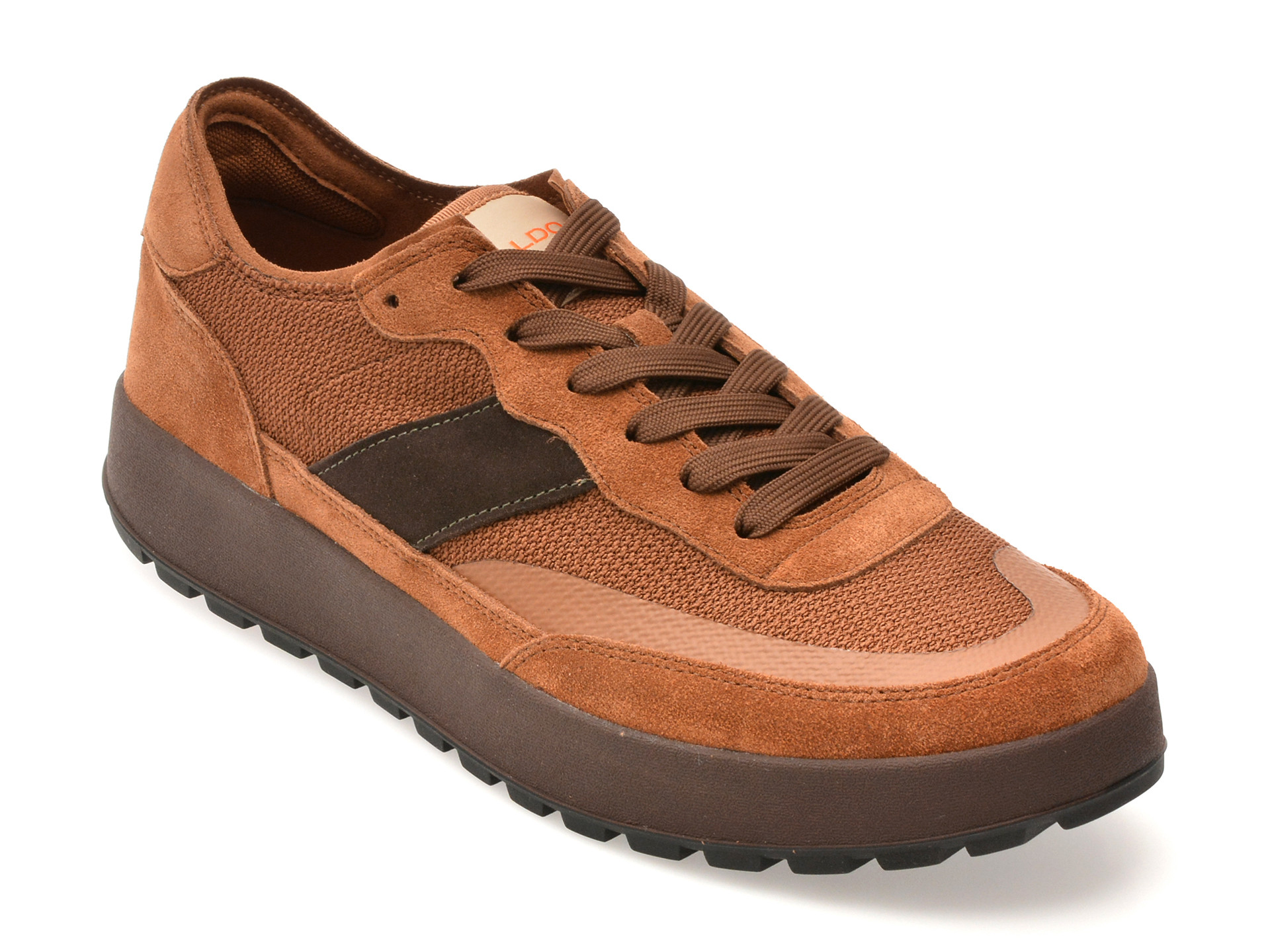 Pantofi sport ALDO maro, JULIUS 900, din material textil si piele naturala