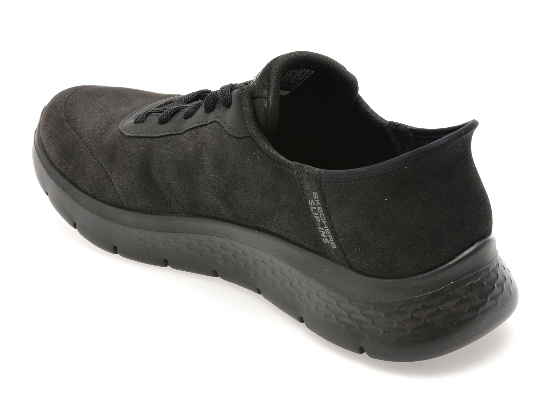 Pantofi sport SKECHERS negri, GO WALK FLEX, din material textil