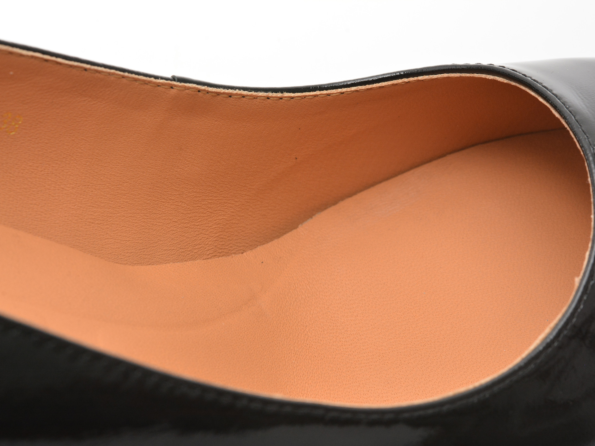 Pantofi eleganti EPICA negri, E301, din piele naturala lacuita