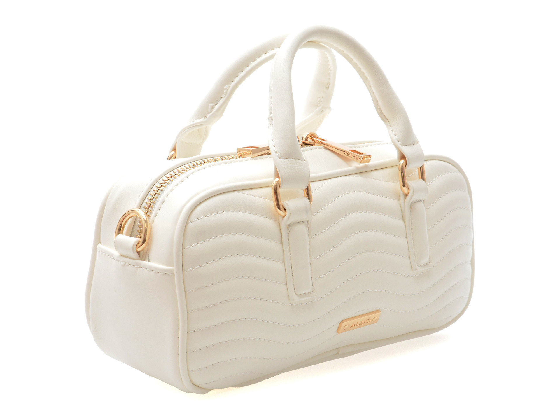 Geanta ALDO alba, FARELDEN 100, din piele ecologica