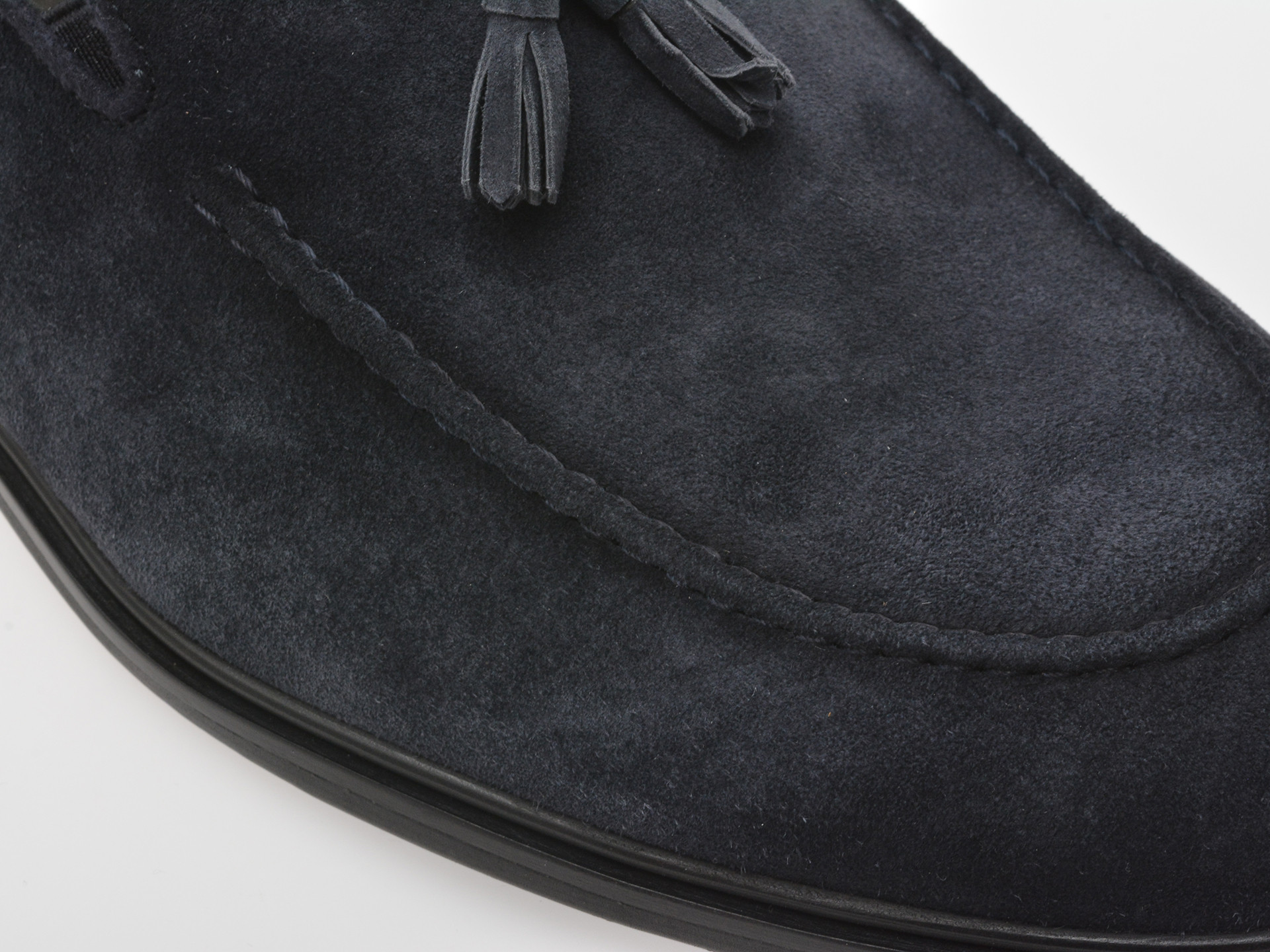 Mocasini eleganti EPICA albastri, J8365, din piele intoarsa