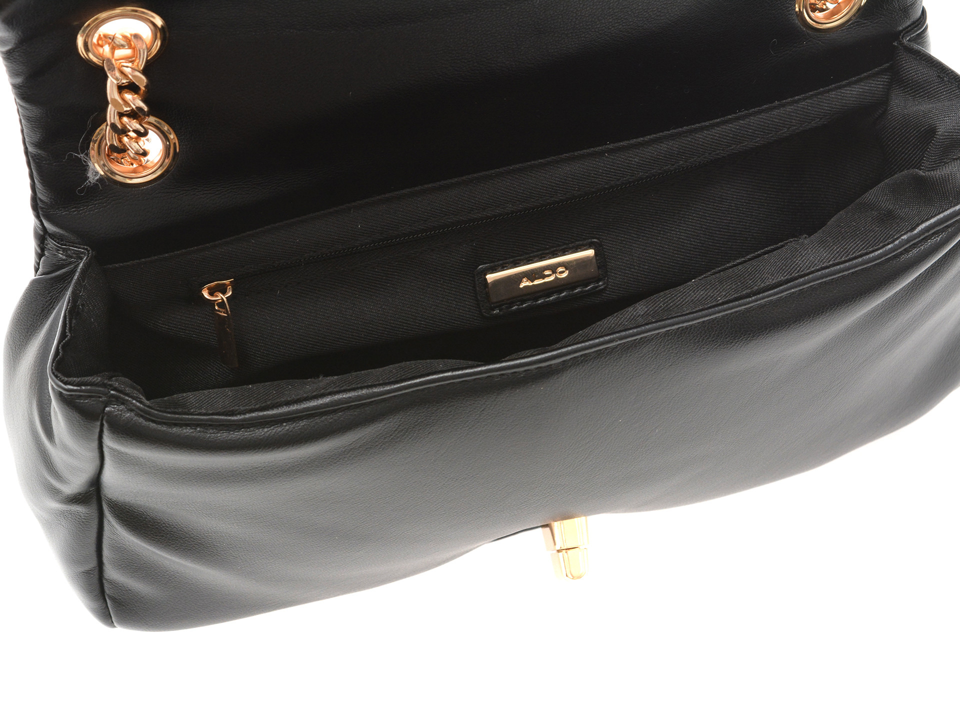 Geanta ALDO neagra, OLYVIA 007, din piele ecologica