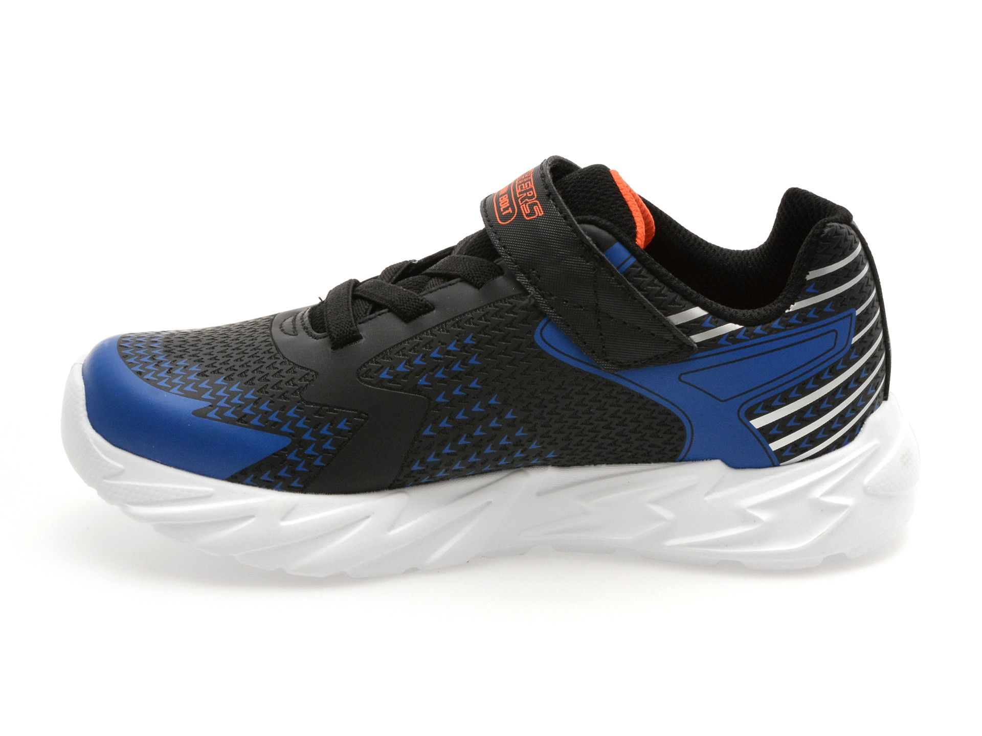Pantofi sport SKECHERS negri, FLEX-GLOW BOLT, din material textil