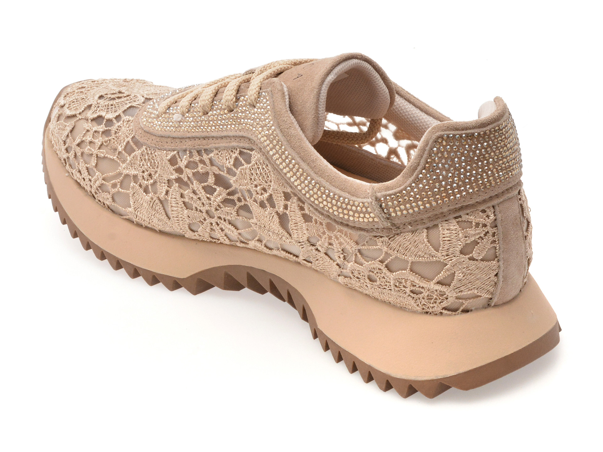 Pantofi sport EPICA nude, QS663, din material textil