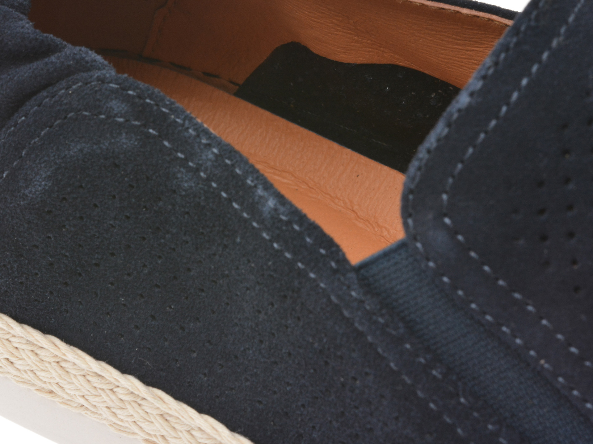 Mocasini EPICA bleumarin, 1000, din piele intoarsa