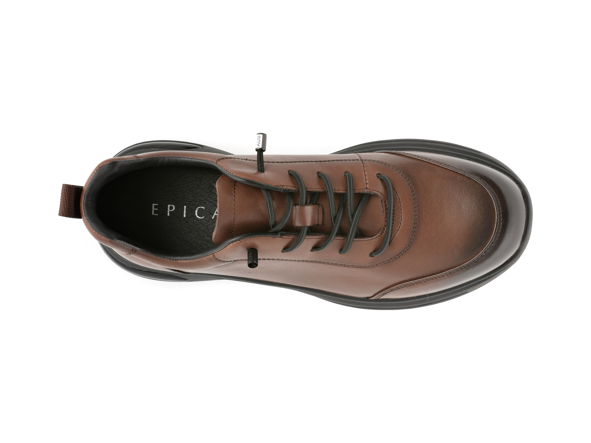 Pantofi sport EPICA maro, T8167, din piele naturala