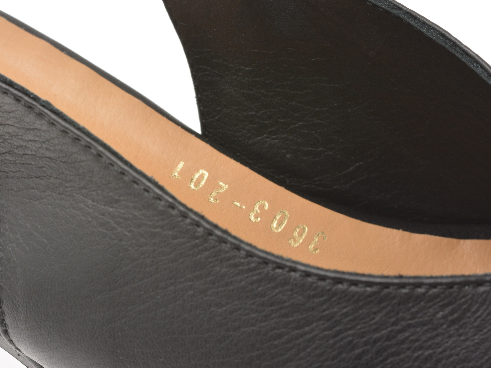 Sandale IMAGE negre, 4493603, din piele naturala