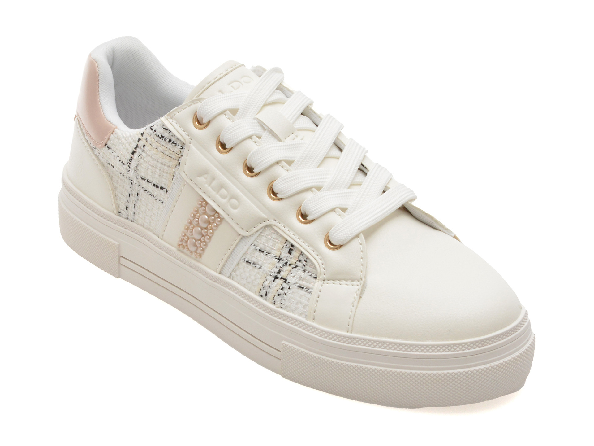 Pantofi sport ALDO alb, BERENTERIEL 122, din material textil