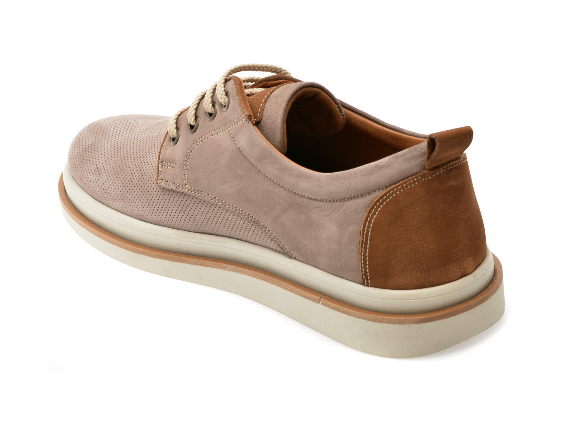 Pantofi OTTER gri, 2131, din nabuc