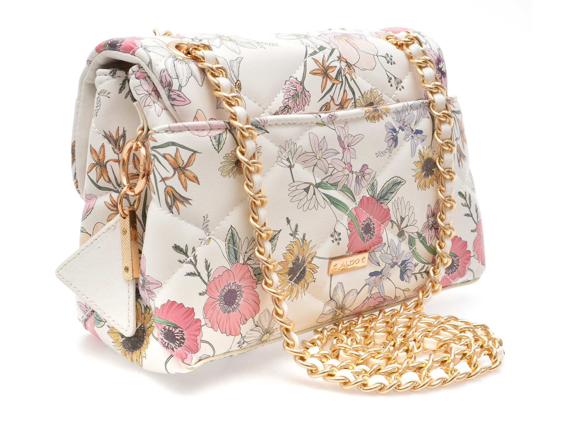 Geanta ALDO alba, LUNARIA 540, din piele ecologica