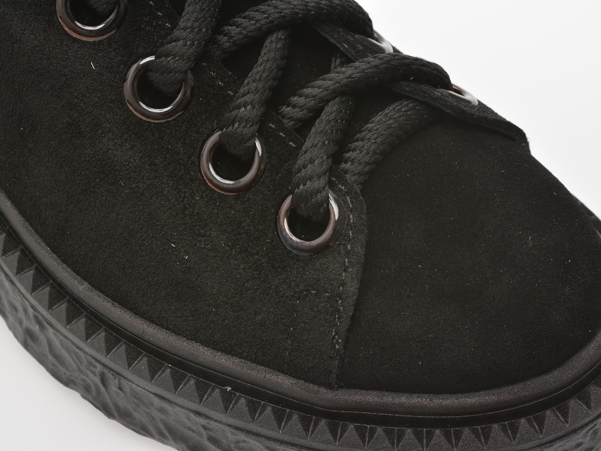 Ghete EPICA negre, 4770030, din piele intoarsa