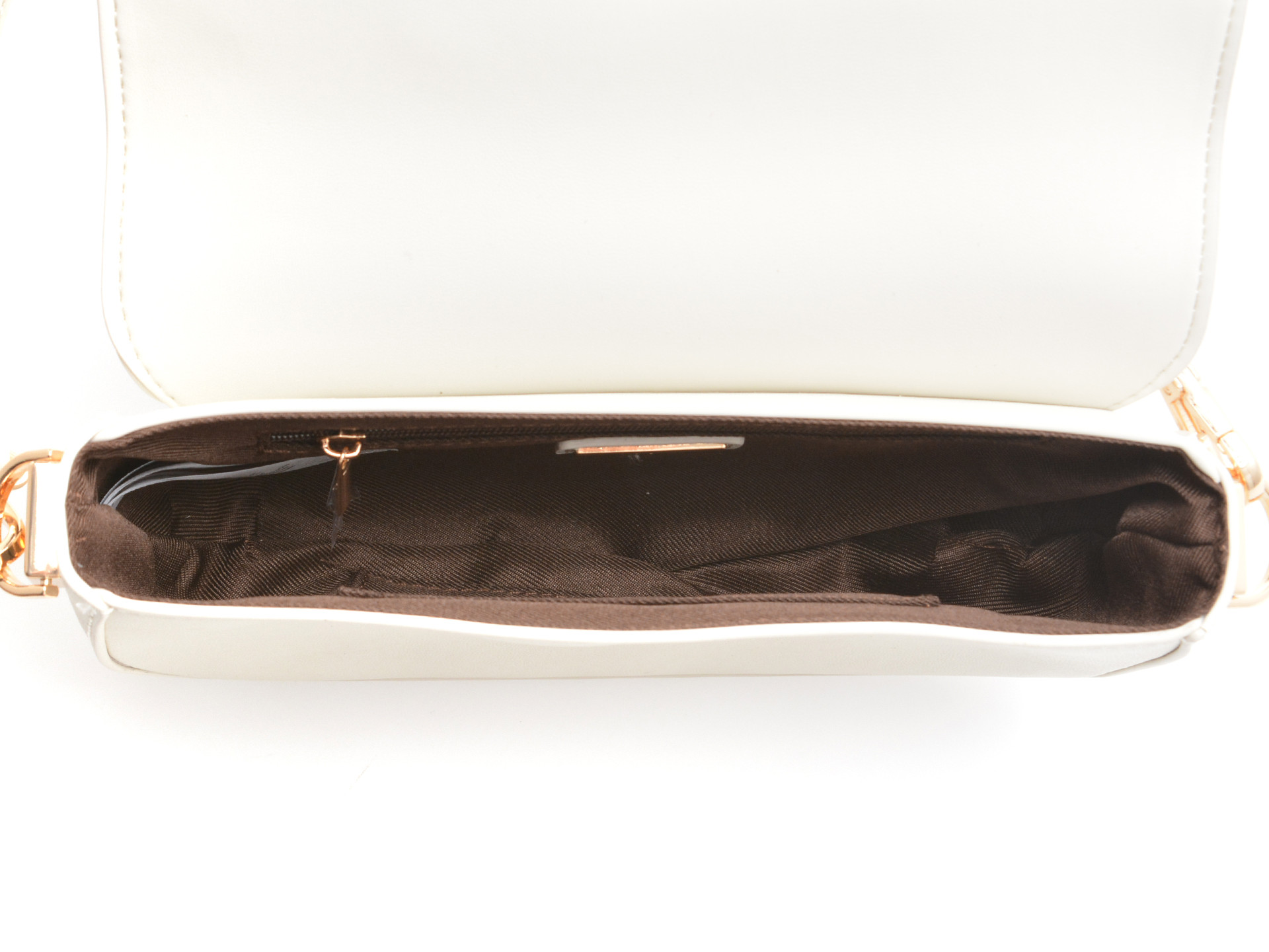 Geanta ALDO alba, DAISY BOUQUET 110, din piele ecologica