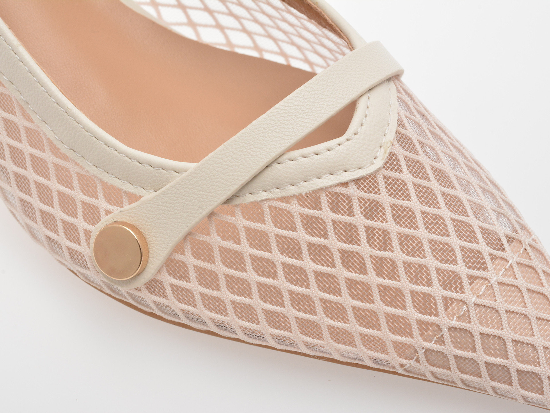 Pantofi eleganti EPICA albi, 82979, din material textil