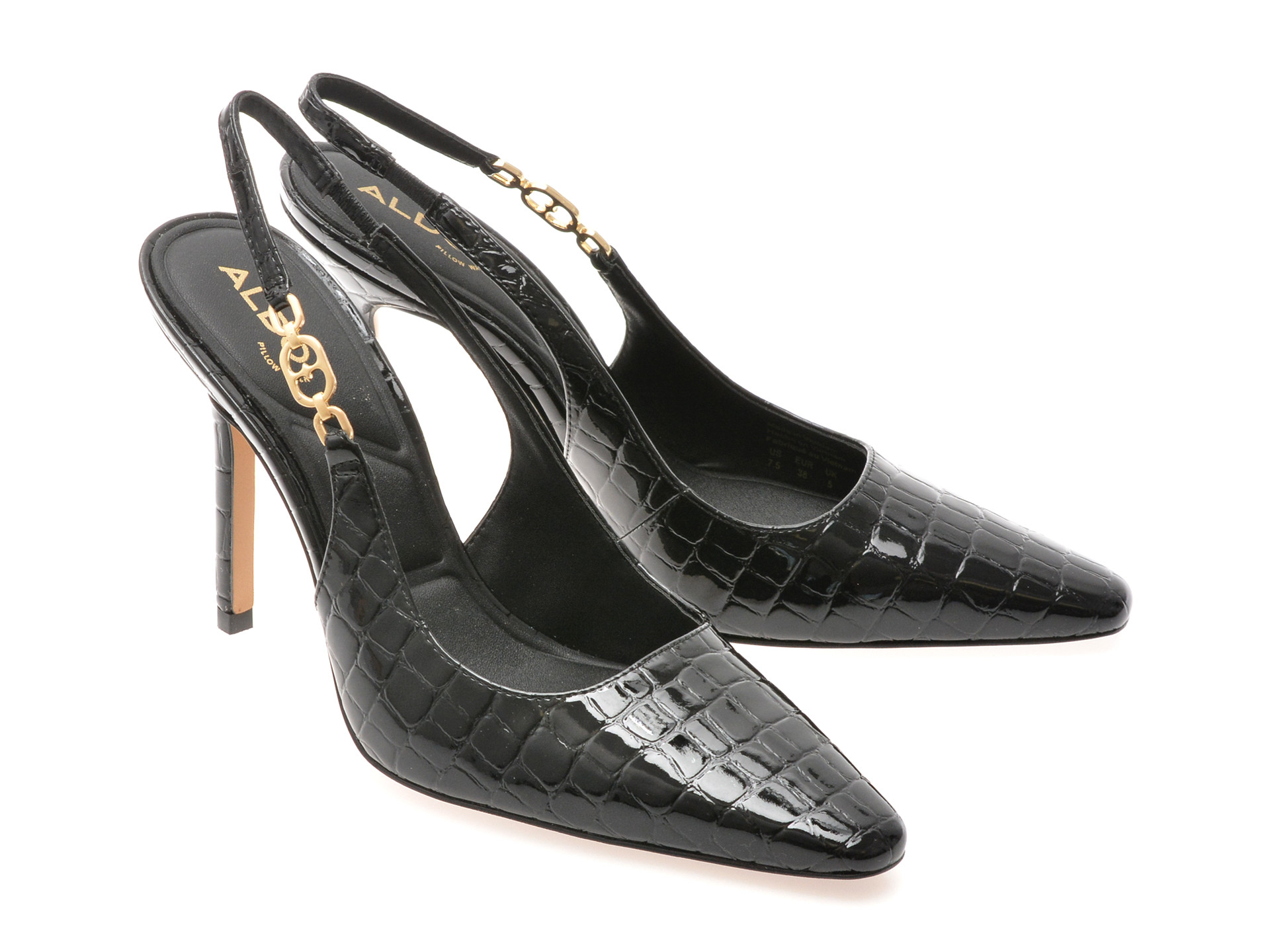 Pantofi eleganti ALDO negri, ARAMINTA 001, din piele ecologica