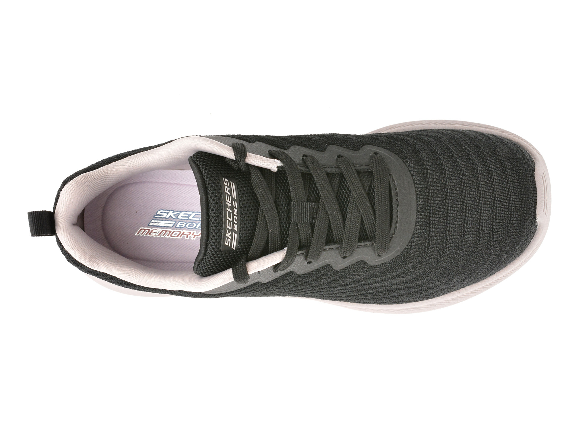 Pantofi sport SKECHERS negri, BOBS MODA FLEX, din material textil