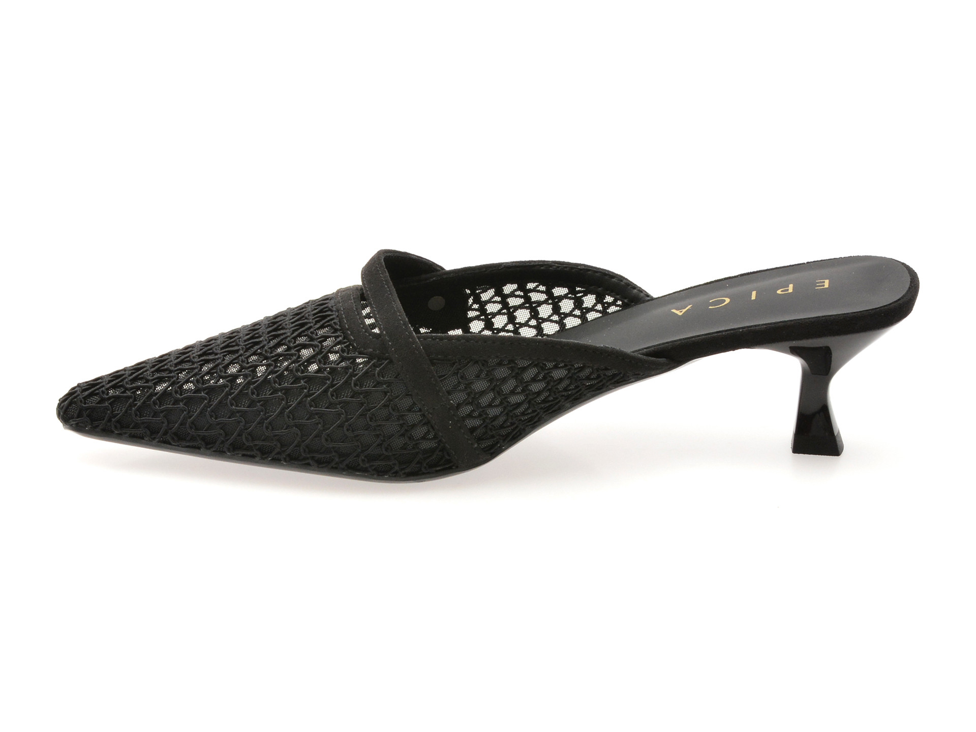 Pantofi eleganti EPICA negri, 26Q2118, din material textil