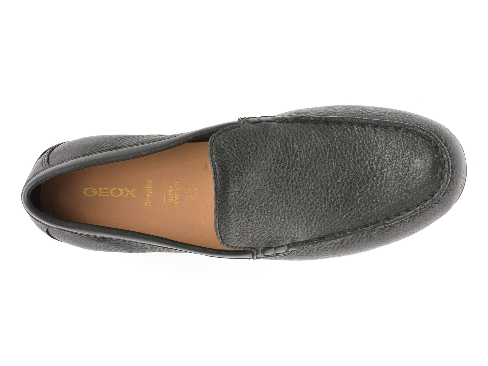 Mocasini GEOX negri, U55HYA, din piele naturala