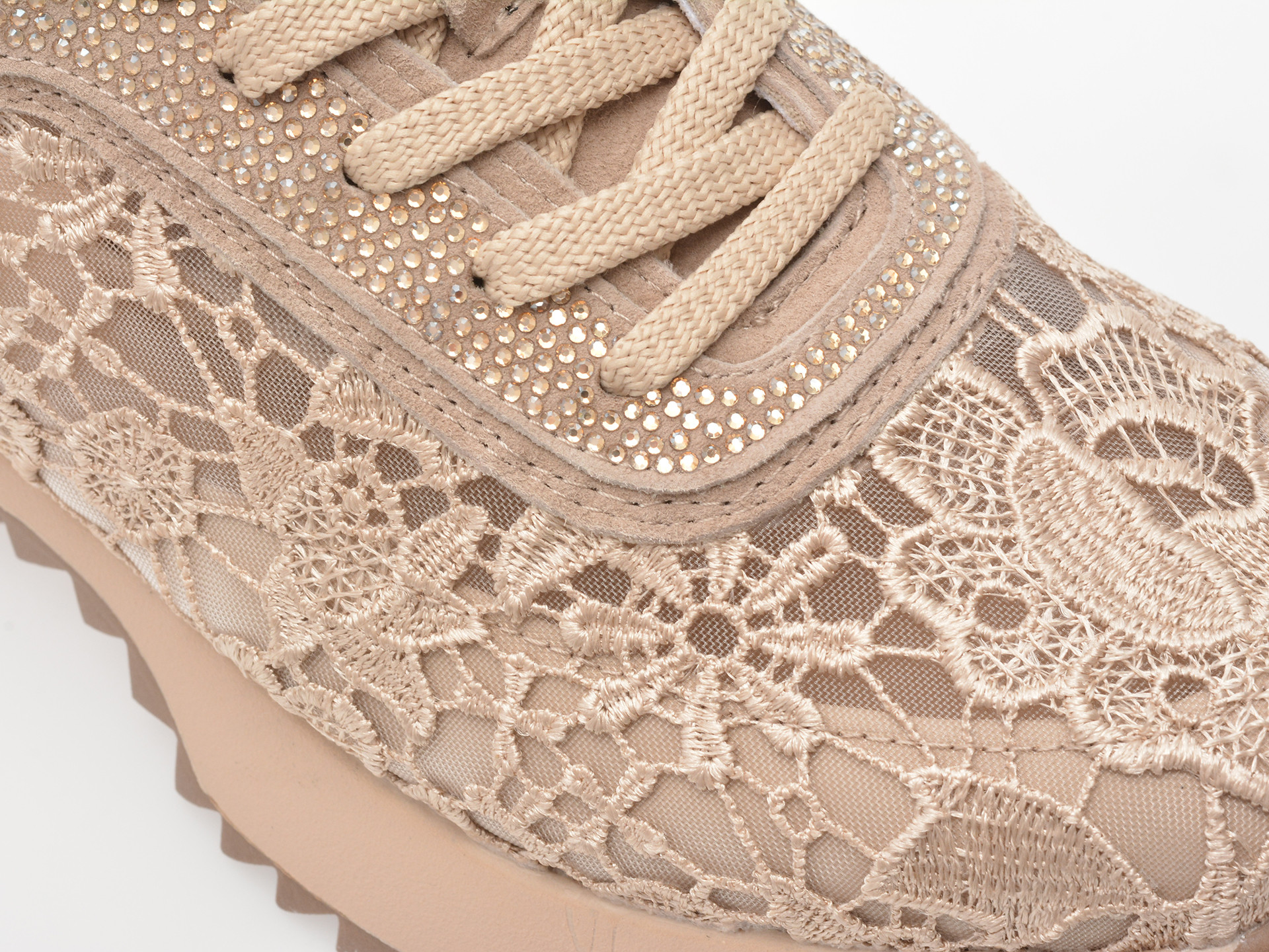 Pantofi sport EPICA nude, QS663, din material textil