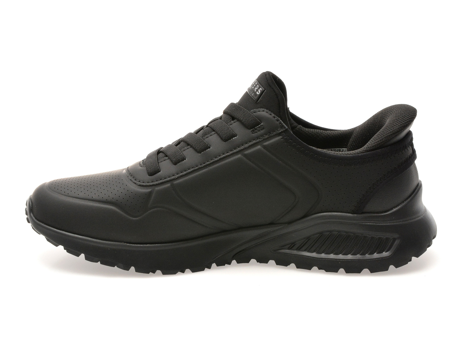 Pantofi sport SKECHERS negri, UNO LITE, din piele ecologica