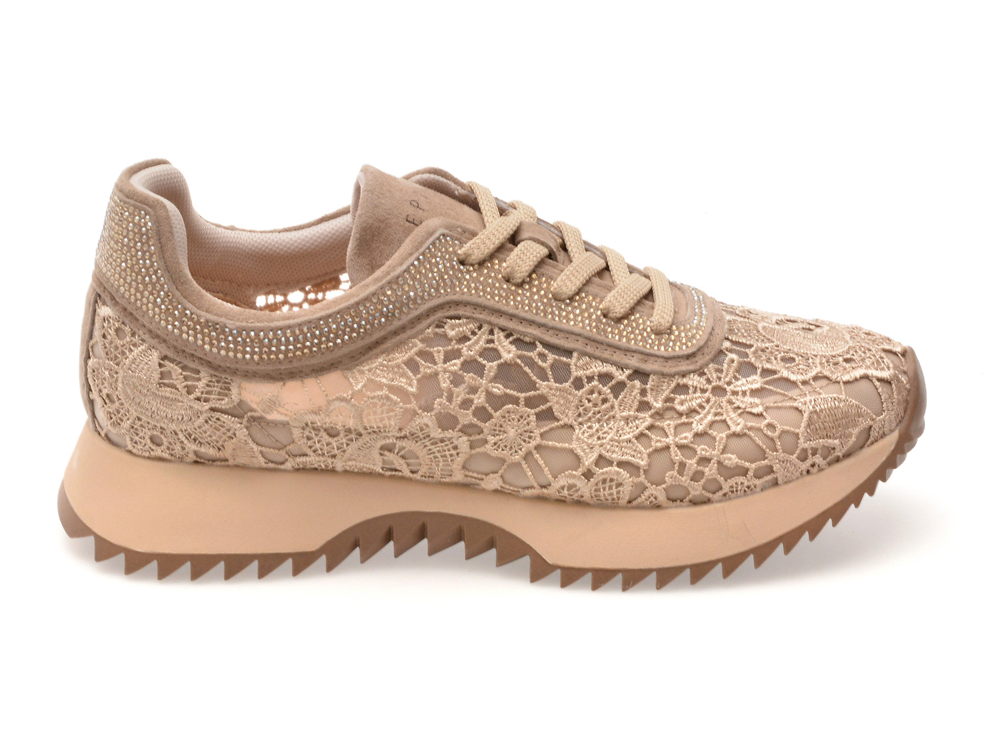 Pantofi sport EPICA nude, QS663, din material textil