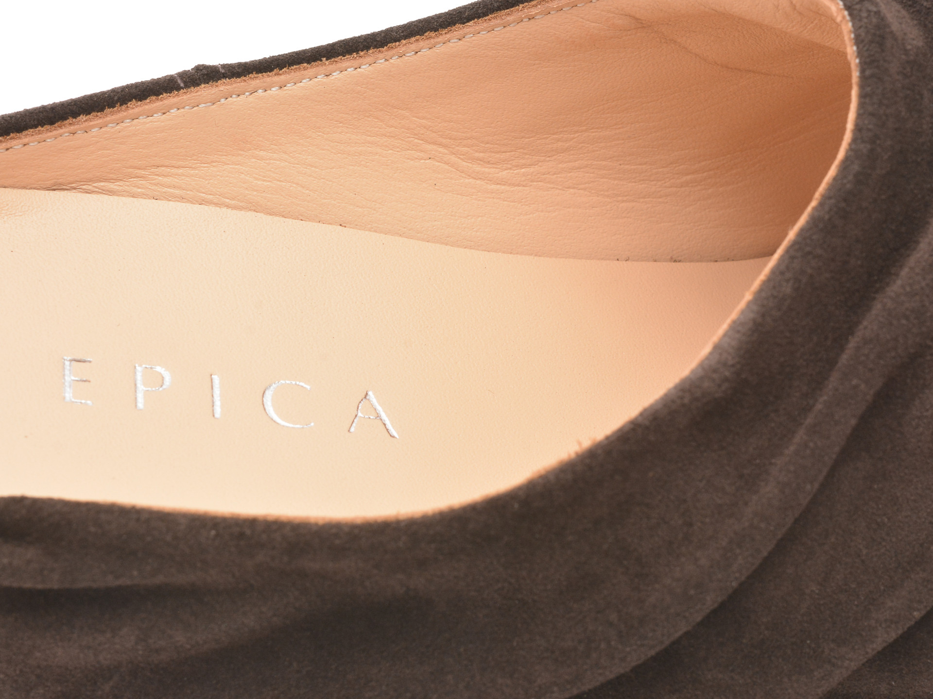 Papuci EPICA maro, 3154293, din piele intoarsa