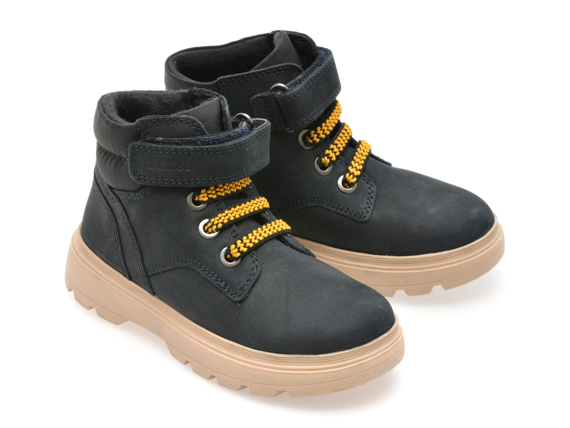 Ghete GEOX bleumarin, B4662B, din nabuc