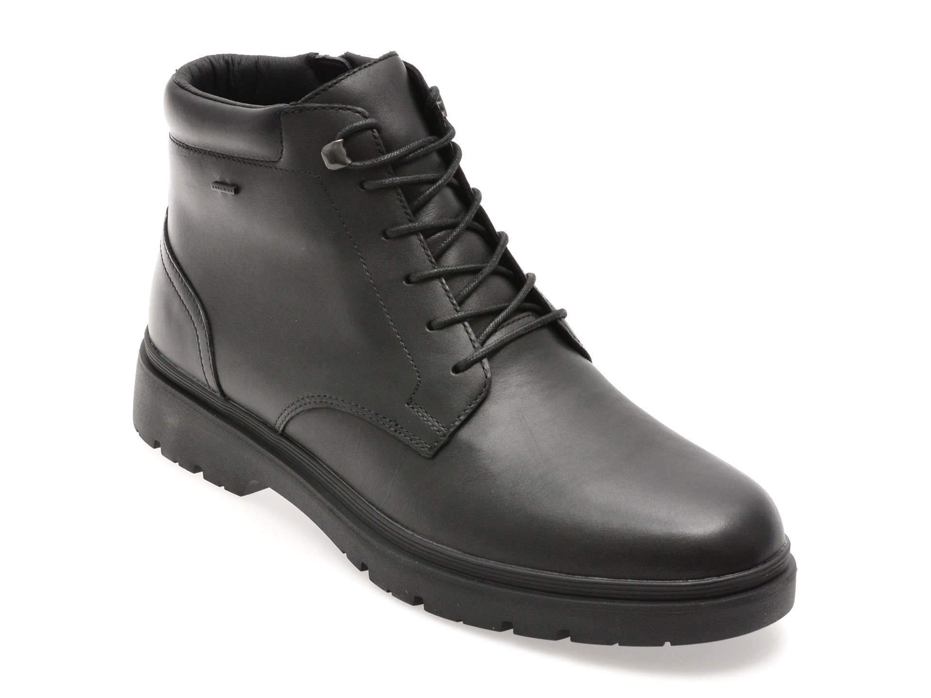 Ghete GEOX negre, U56HNA, din piele naturala