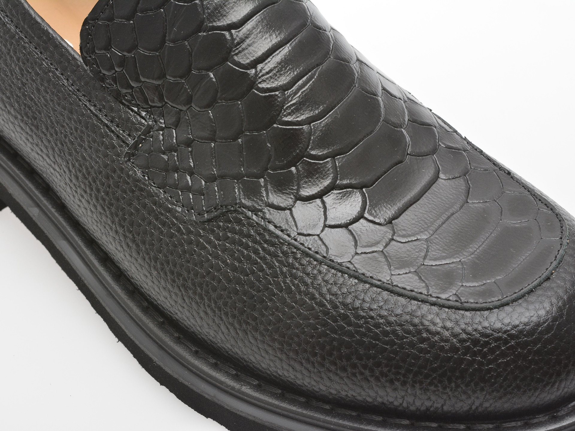 Mocasini EPICA negri, 3154368, din piele naturala