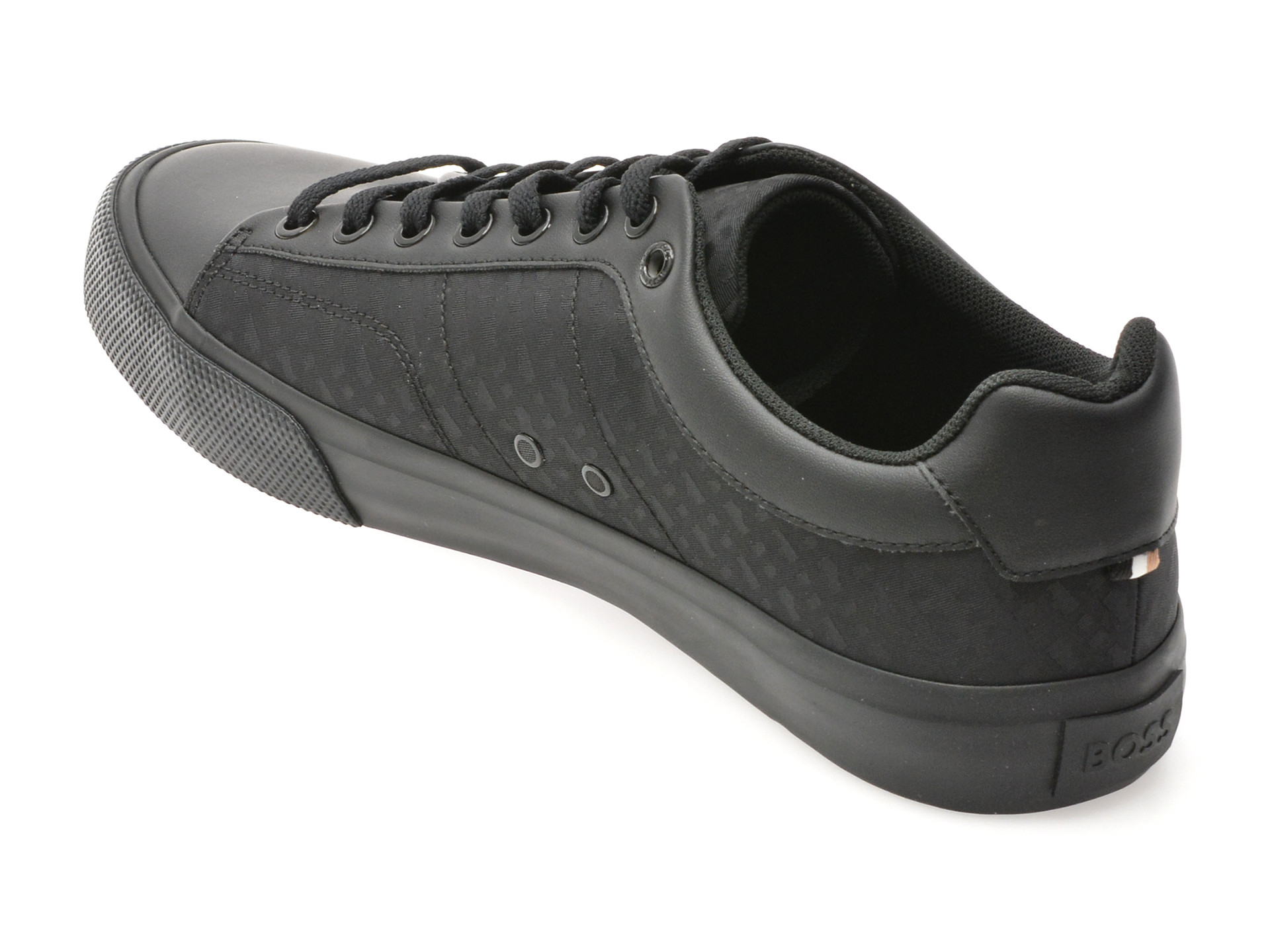 Pantofi sport BOSS negri, 6508, din piele ecologica