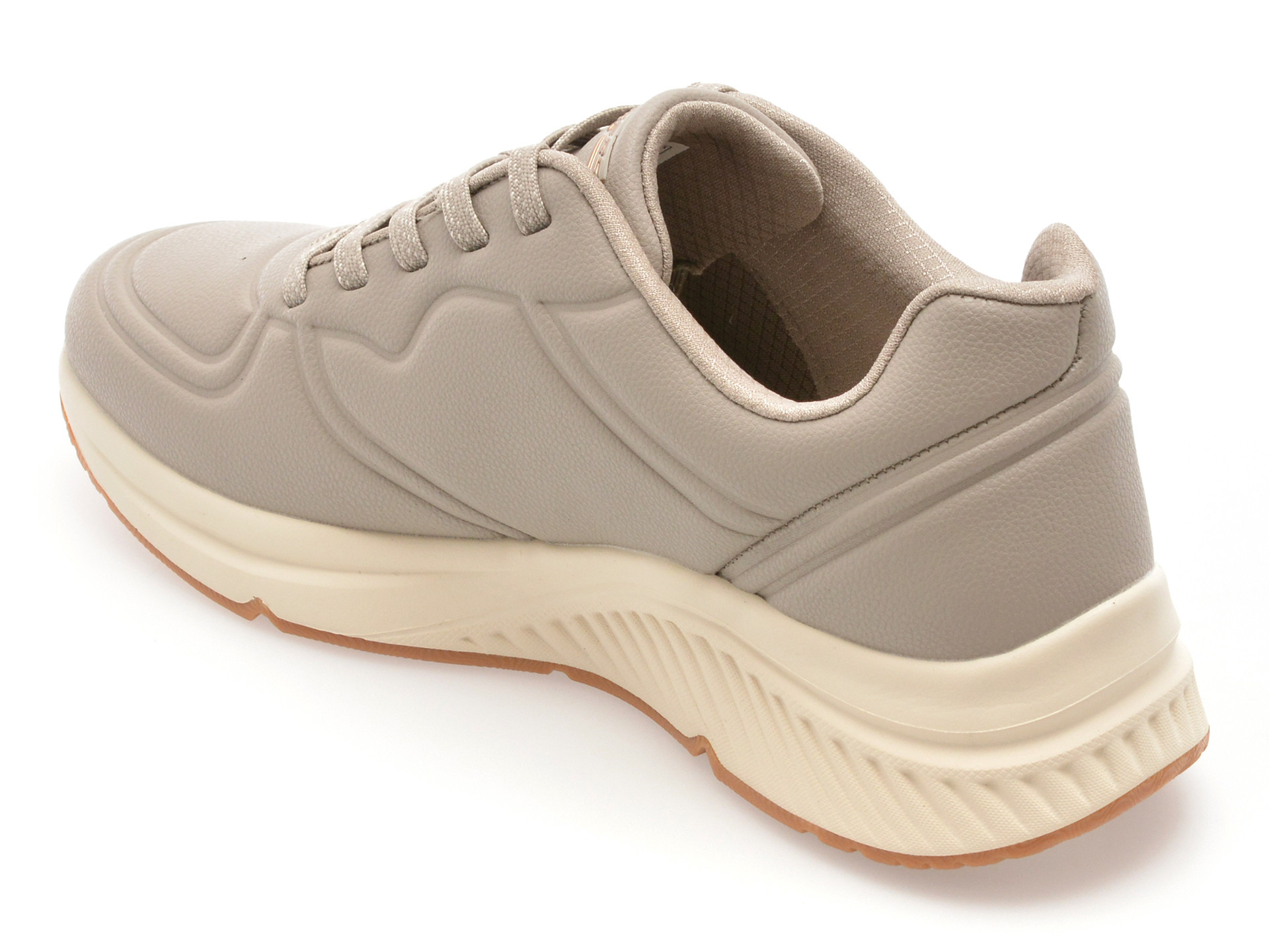 Pantofi sport SKECHERS gri, BOBS ARCH COMFORT B SWEET, din piele ecologica